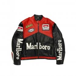 Marlboro Racing Black Leather Jacket	 Marlboro Racing Black Leather Jacket