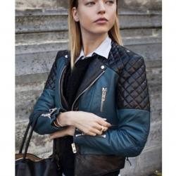 Martha Hunt Fashion Model Street Style Leather Jacket	 Martha Hunt Fashion Model Street Style Leather Jacket