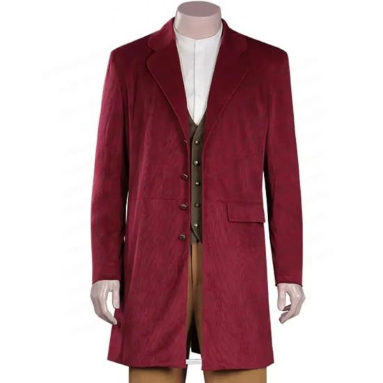 Martin Freeman The Hobbit Maroon Coat