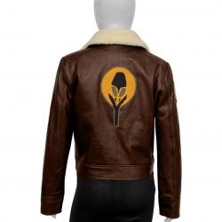 Mary Elizabeth Winstead Ahsoka Hera Syndulla Brown Leather Jacket	 Mary Elizabeth Winstead Ahsoka Hera Syndulla Brown Leather Jacket