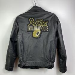 Vintage Rollfast Indianapolis Classic Black Leather Jacket Vintage Rollfast Indianapolis Classic Black Leather Jacket
