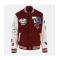 True Religion Maroon Varsity Jacket Unveiled	