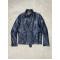 Undercover  Undercoverism Double Zipper Navy Leather Jacket